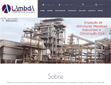 Tablet Screenshot of lambdaengenharia.com